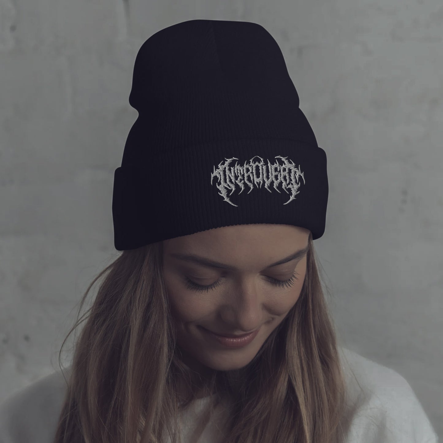 Introvert - Embroidered beanie