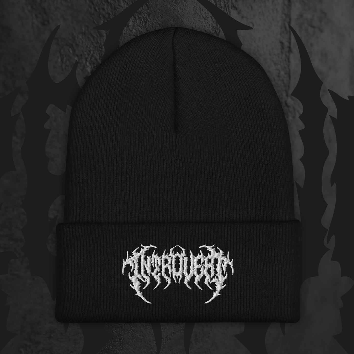 Introvert - Embroidered beanie
