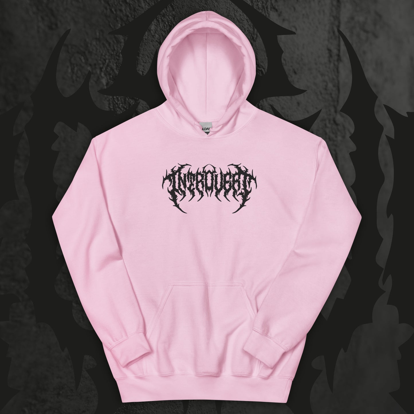 Introvert - Embroidered unisex hoodie