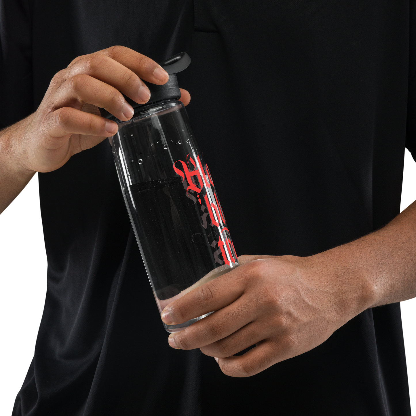 Bloody black trails - Sports water bottle