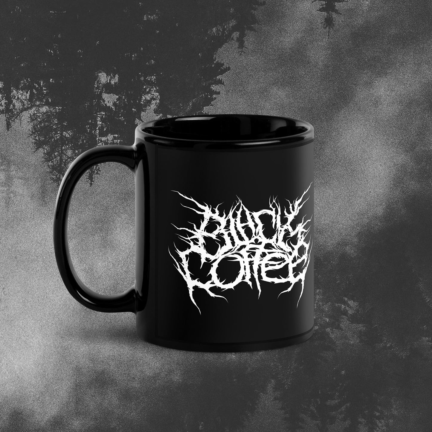 Black coffee - ceramic mug