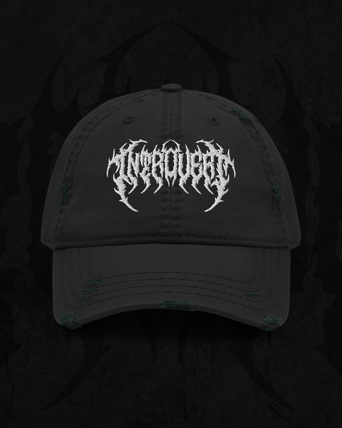 Introvert - Distressed Dad Hat