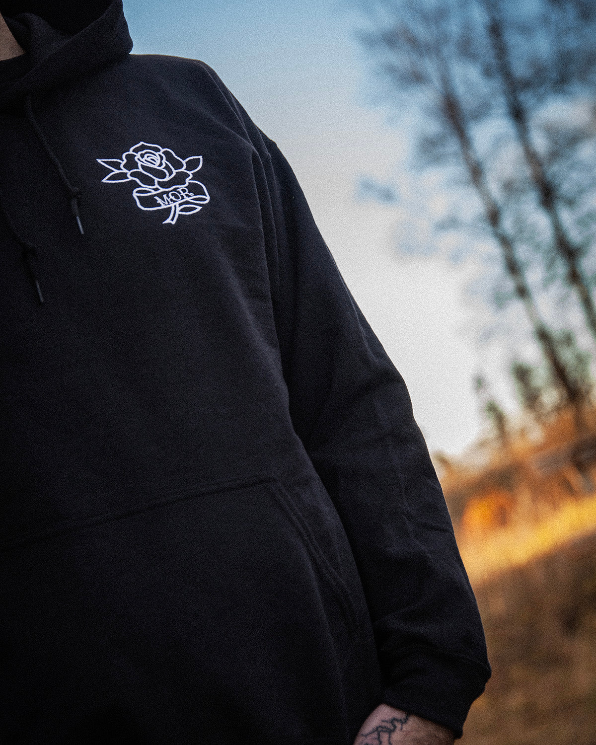 Mor, old school tattoo  - Embroidered  unisex Hoodie