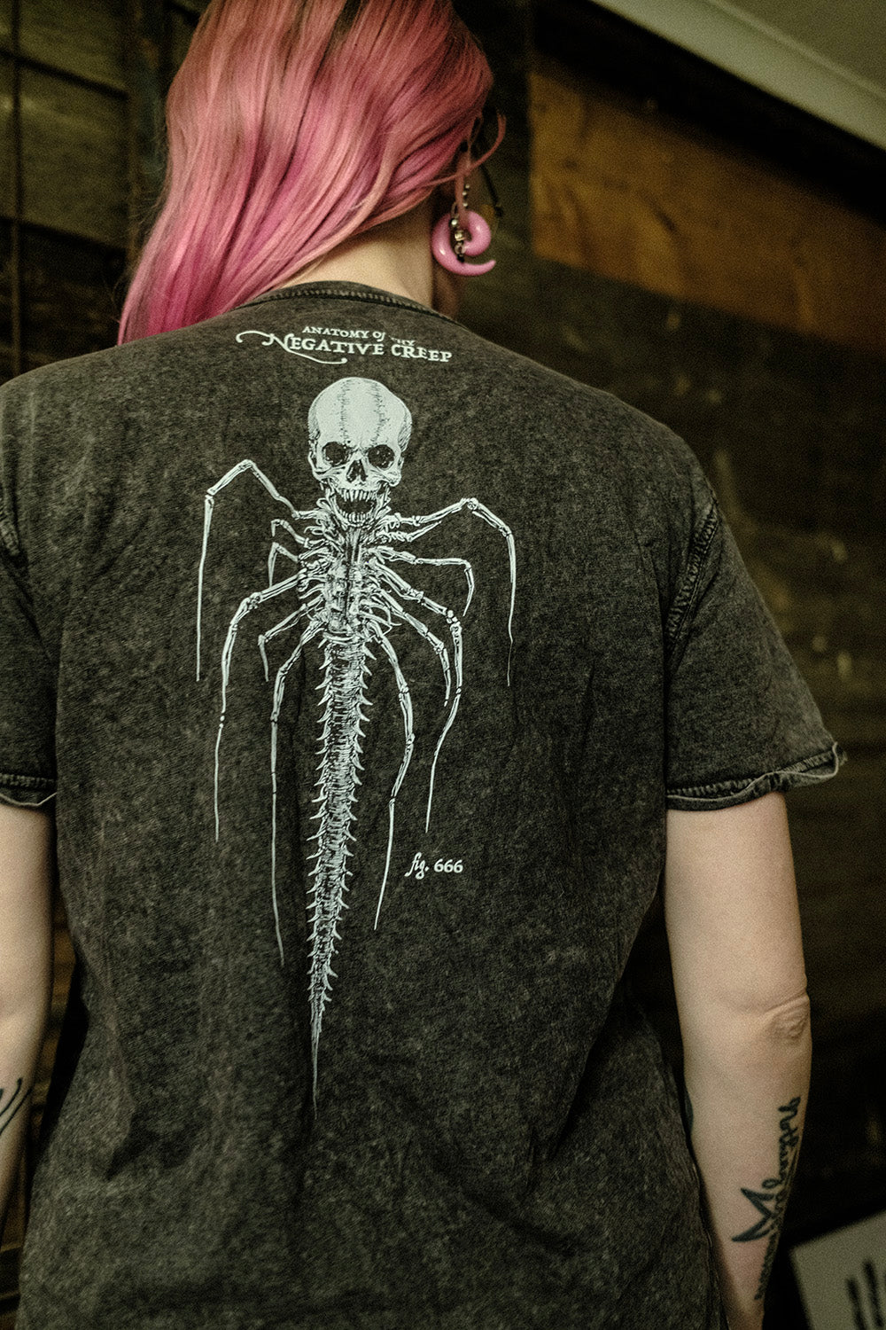 Negative creep - Denim T-Shirt – Jaklar