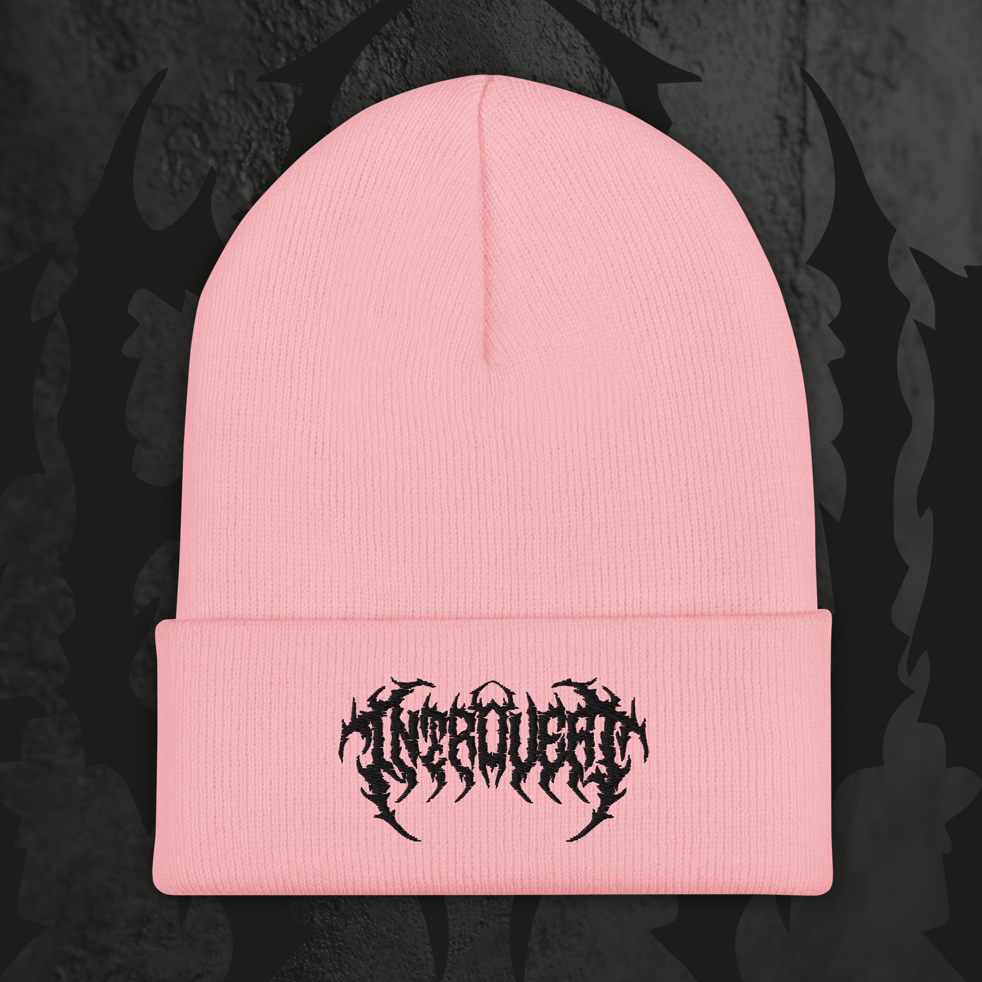 Introvert - Embroidered beanie-5