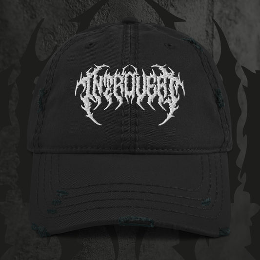 Introvert - Distressed Dad Hat